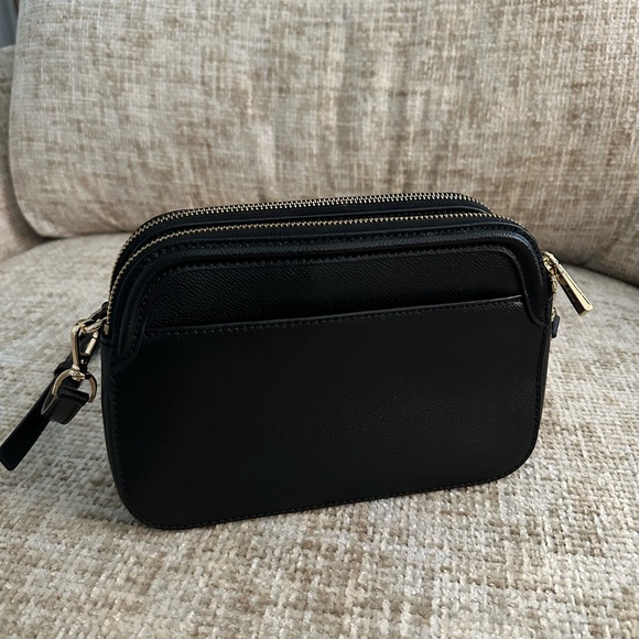 Michael Kors Black Double-Zip Crossbody Purse - Picture 3 of 5